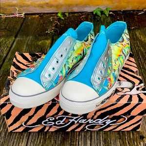 New in box Ed Hardy Lowrise Sneakers